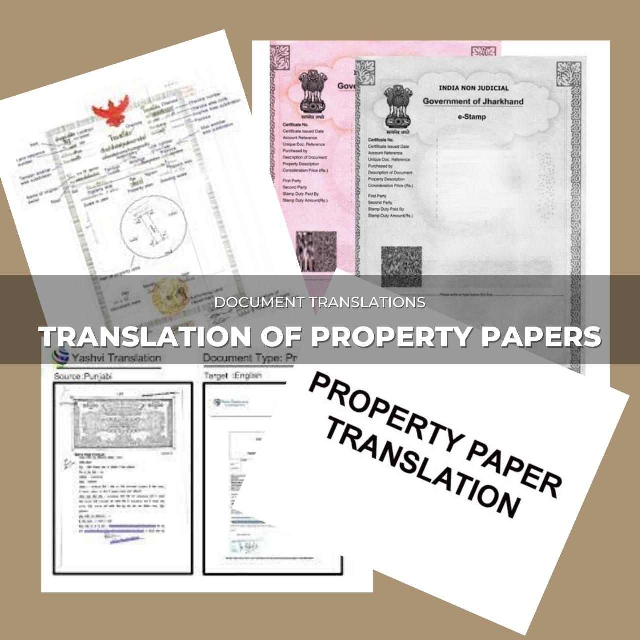 Translation of Property Papers