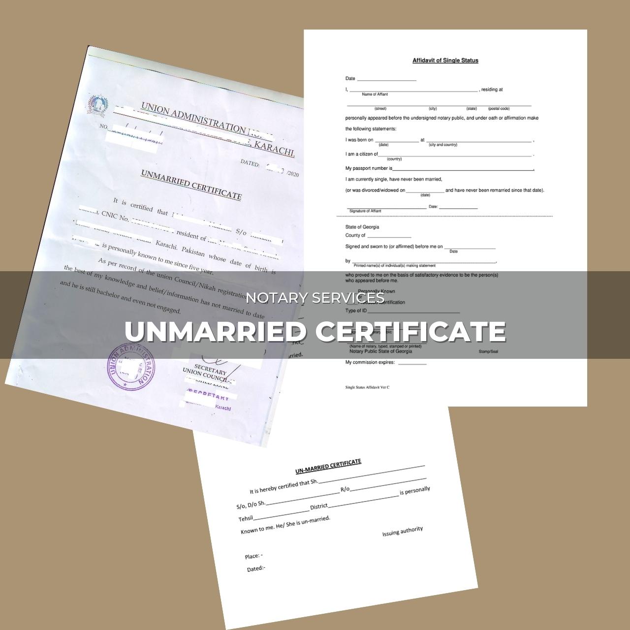 Unmarried Certificate