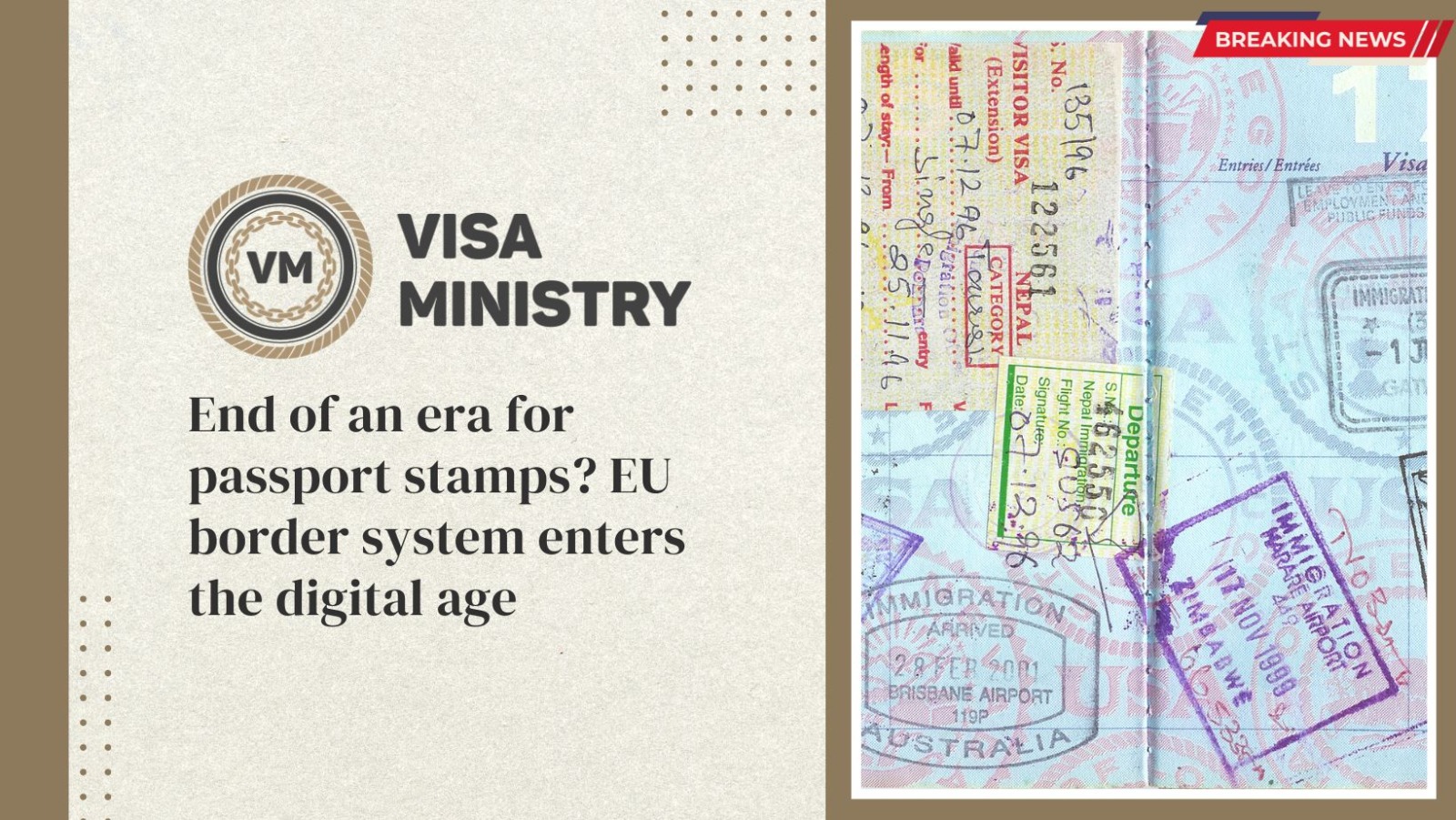 End of an era for passport stamps? EU border system enters the digital age