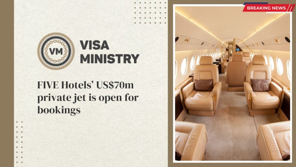 FIVE Hotels’ US$70m private jet is open for bookings