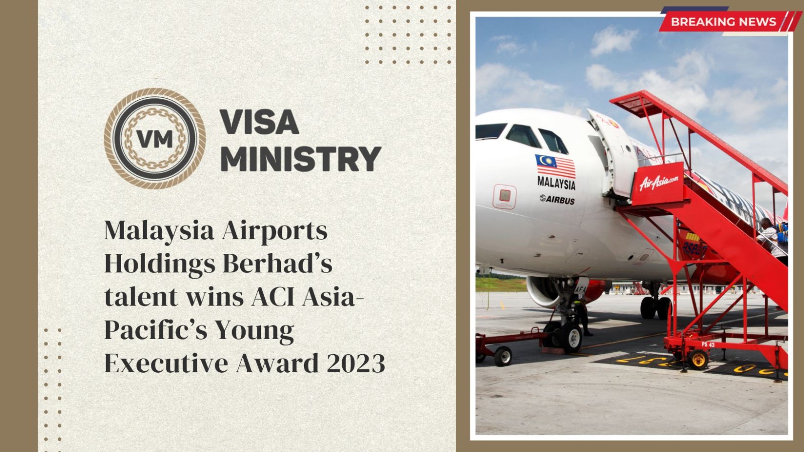 Malaysia Airports Holdings Berhad’s talent wins ACI Asia-Pacific’s Young Executive Award 2023