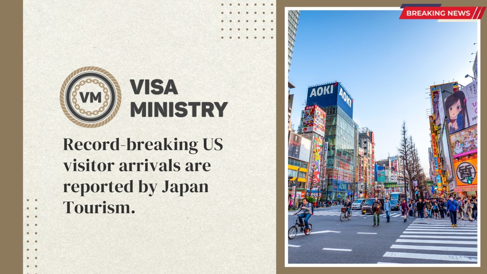 Record-breaking US visitor arrivals are reported by Japan Tourism