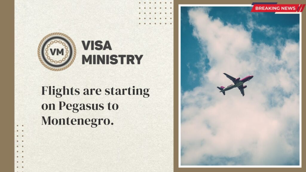 Flights are starting on Pegasus to Montenegro.