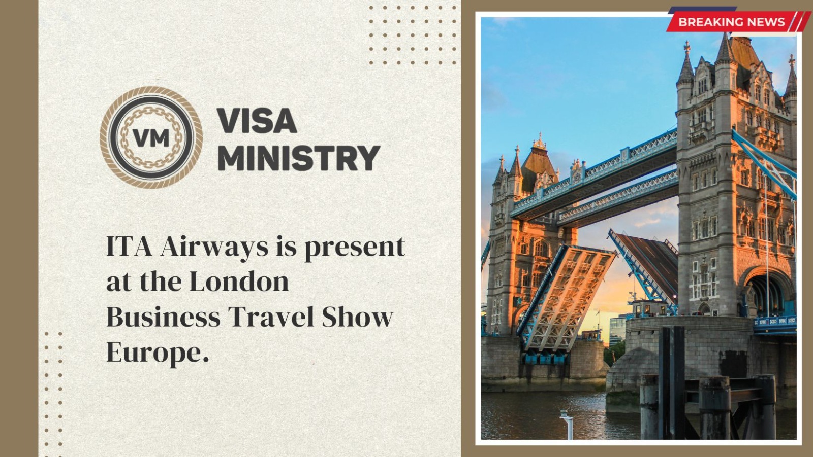 ITA Airways is present at the London Business Travel Show Europe.