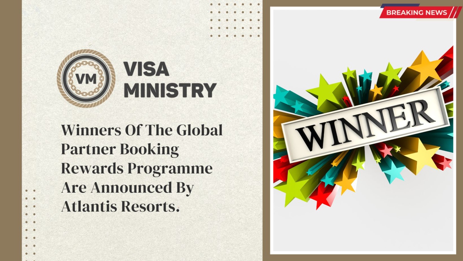 Winners Of The Global Partner Booking Rewards Programme Are Announced By Atlantis Resorts