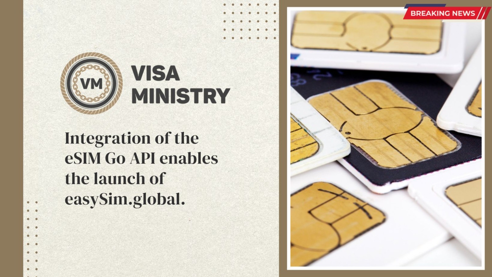 Integration of the eSIM Go API enables the launch of easySim.global