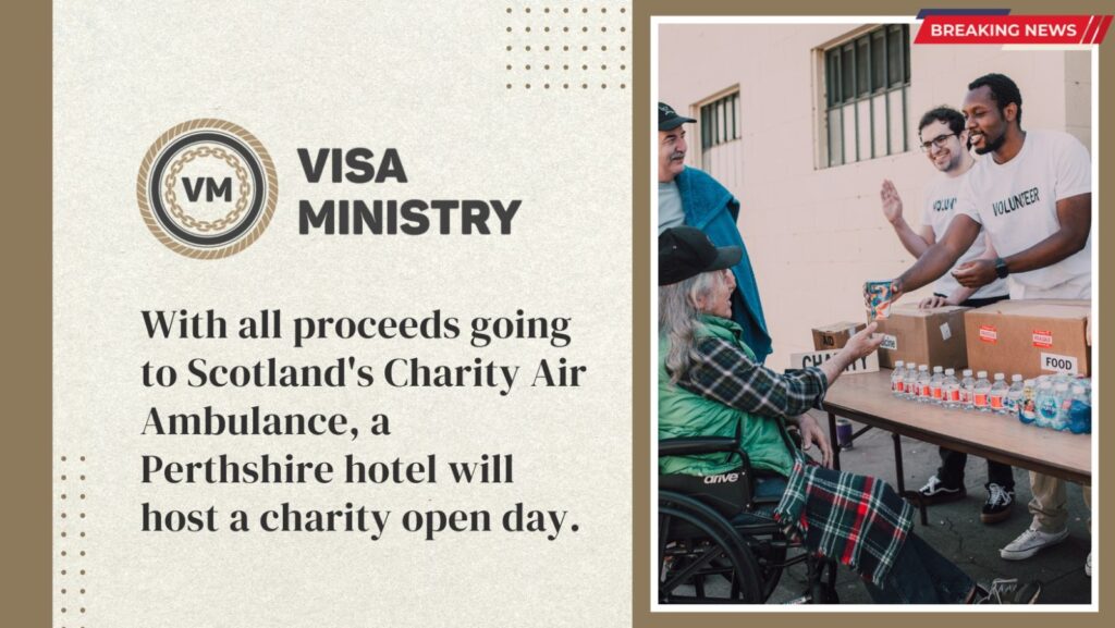 With all proceeds going to Scotland's Charity Air Ambulance, a Perthshire hotel will host a charity open day.