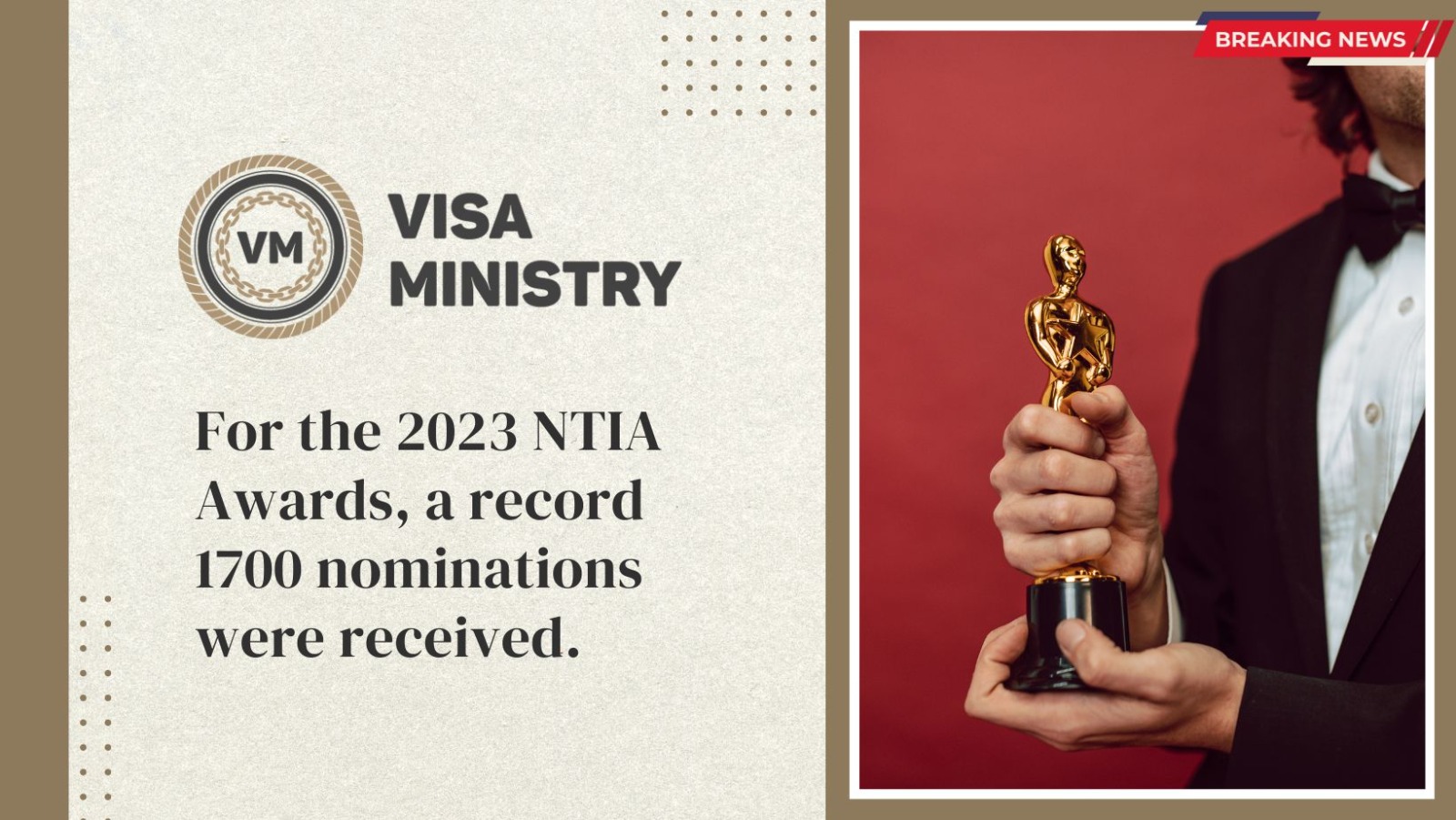 For the 2023 NTIA Awards, a record 1700 nominations were received