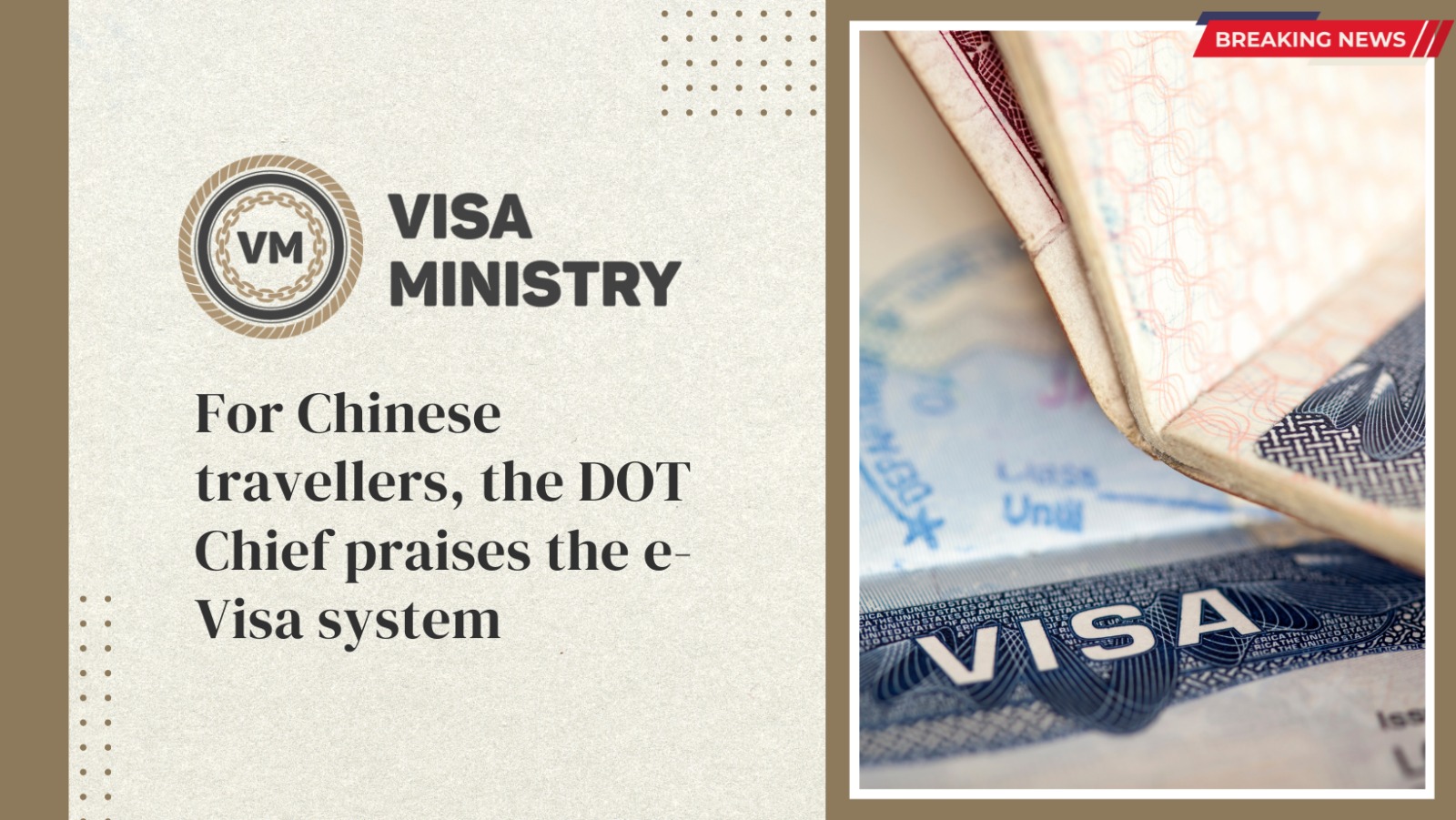 For Chinese travellers, the DOT Chief praises the e-Visa system