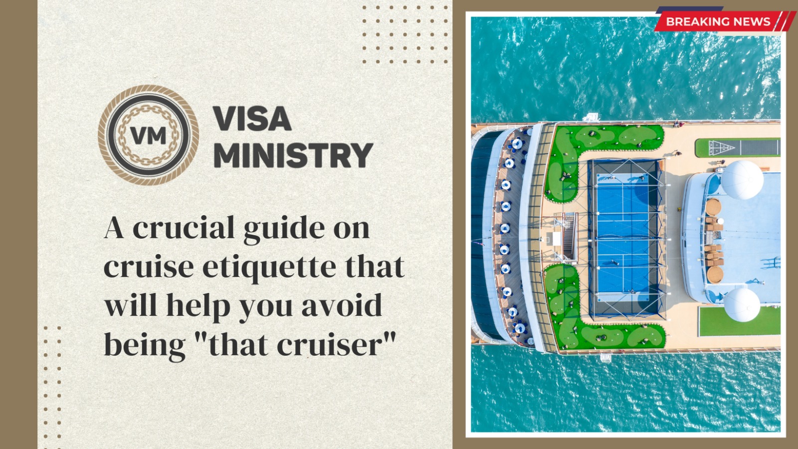 A crucial guide on cruise etiquette that will help you avoid being “that cruiser”