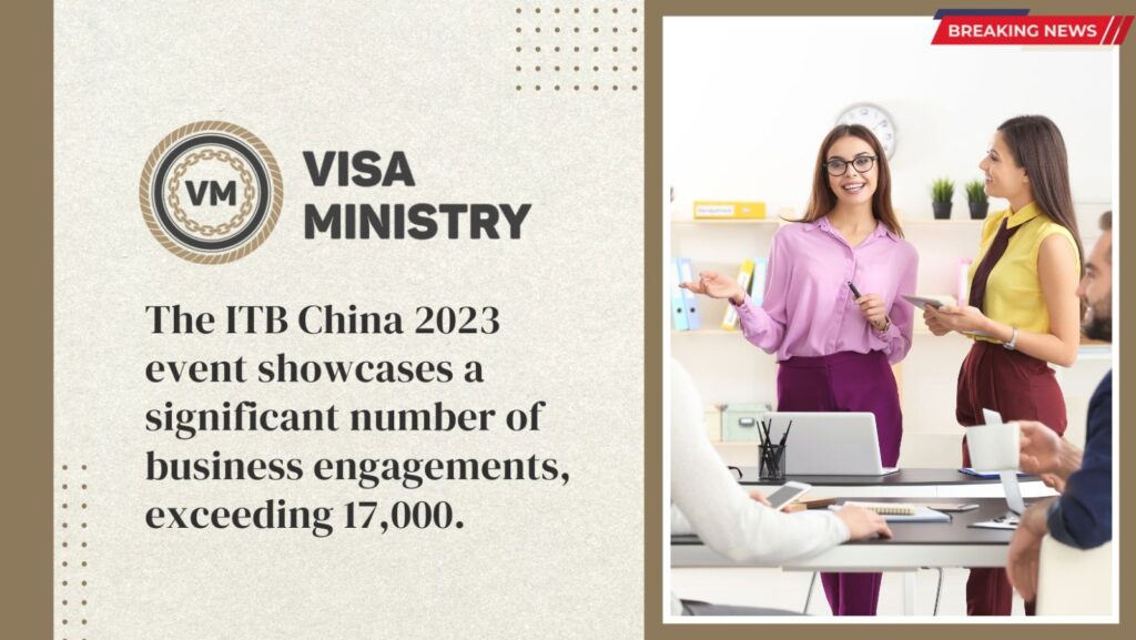The ITB China 2023 event showcases a significant number of business engagements, exceeding 17,000.