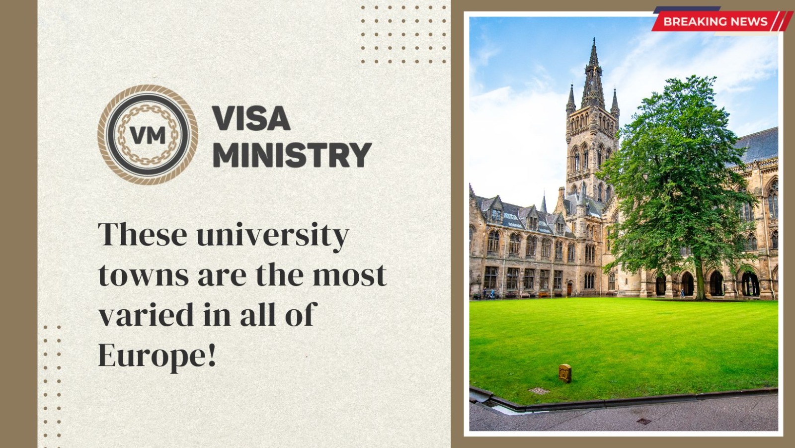 These university towns are the most varied in all of Europe!