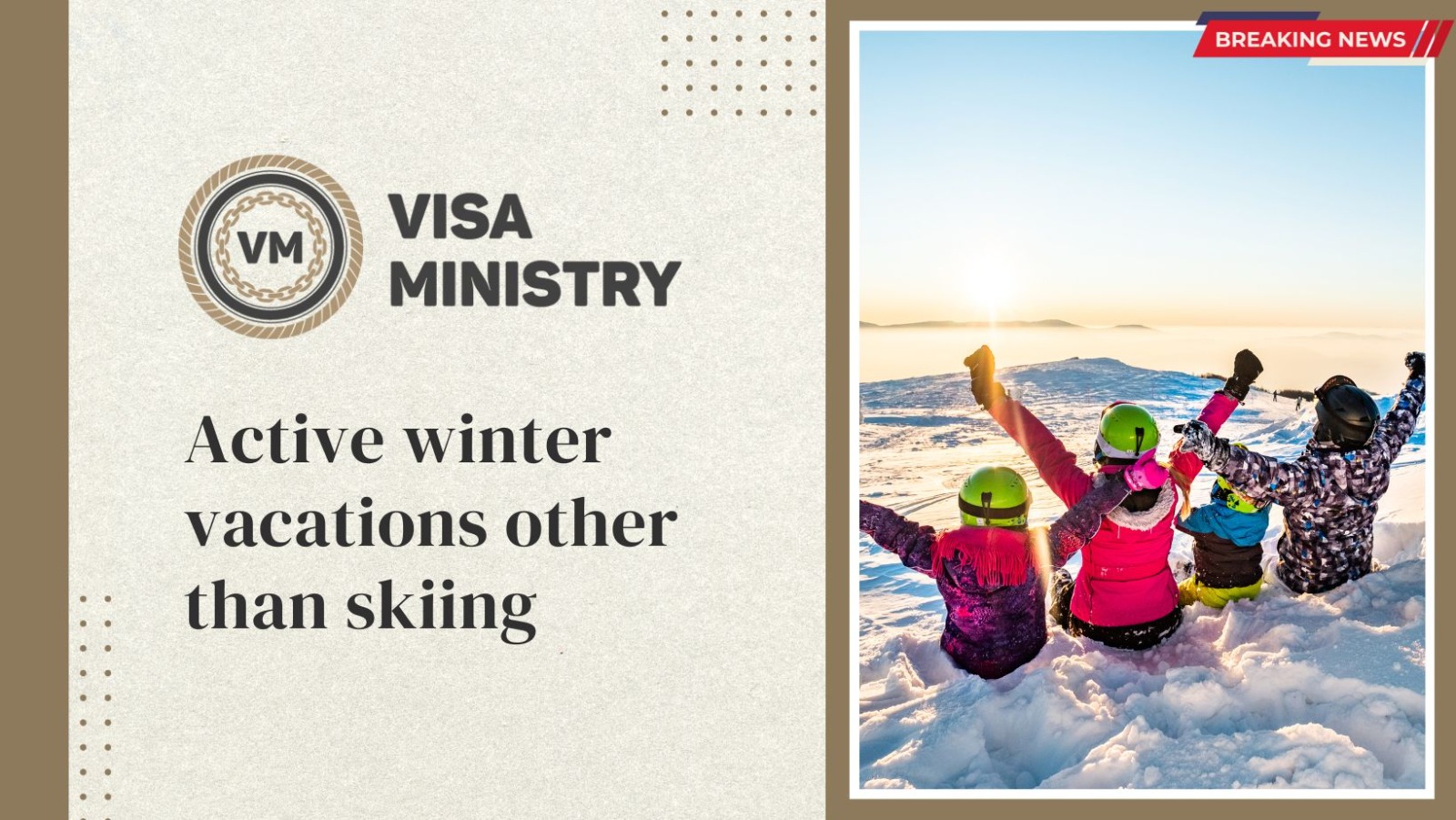 Active winter vacations other than skiing