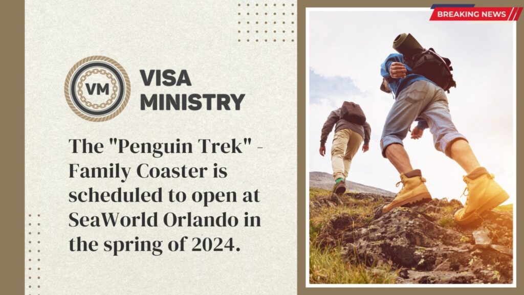 The "Penguin Trek" - Family Coaster is scheduled to open at SeaWorld Orlando in the spring of 2024.