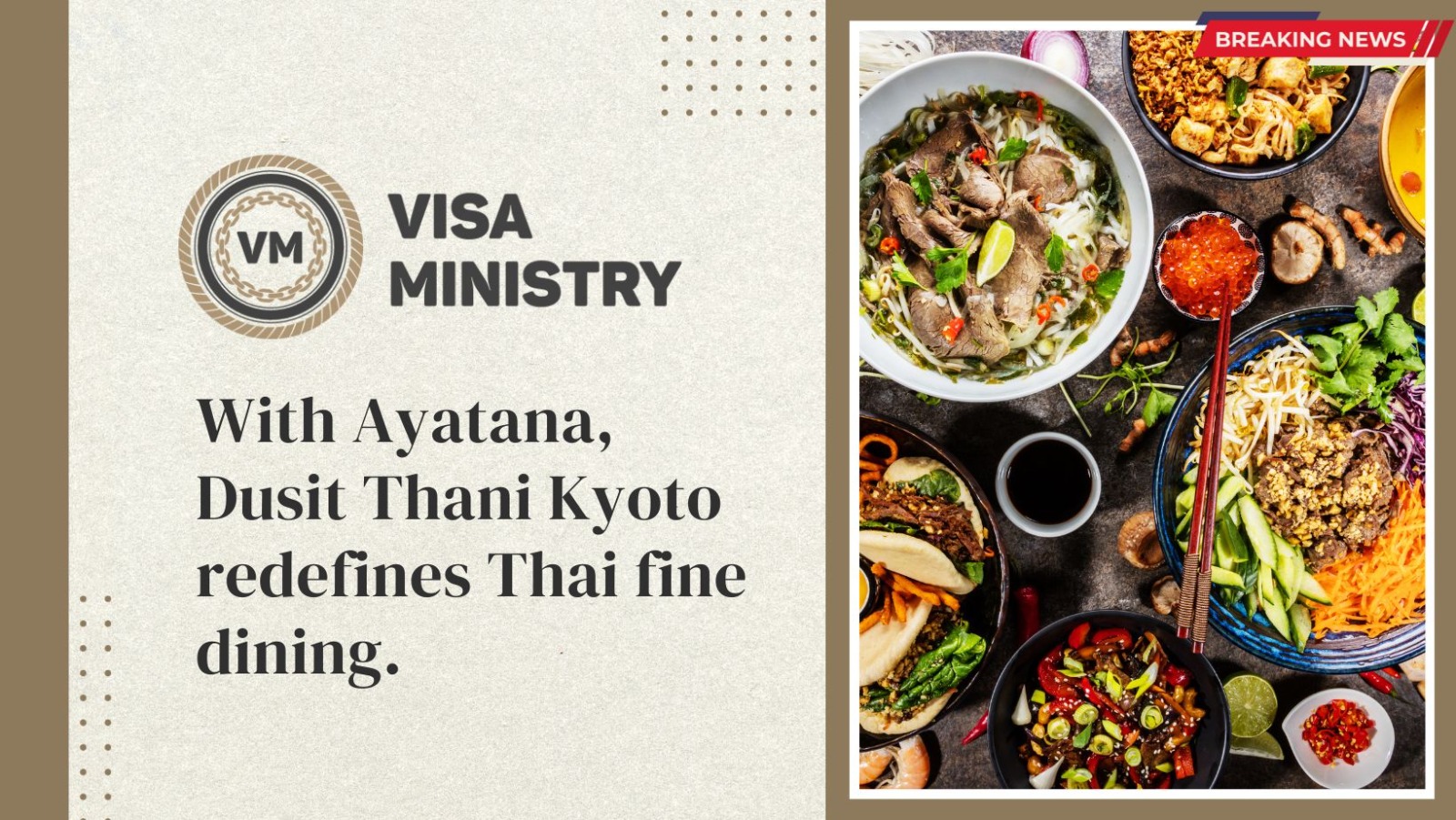 With Ayatana, Dusit Thani Kyoto redefines Thai fine dining