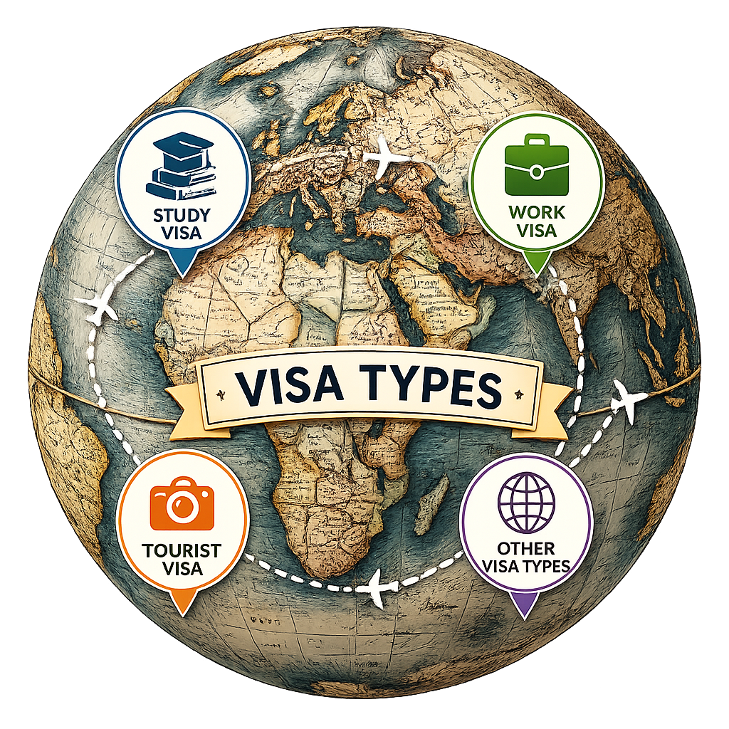 many visa types