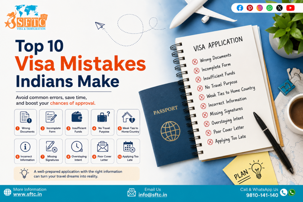Top 10 Visa Mistakes Indians Make